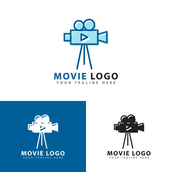 Logo Créatif Caméra Modèle Conception Tir Illustration Vectorielle — Image vectorielle