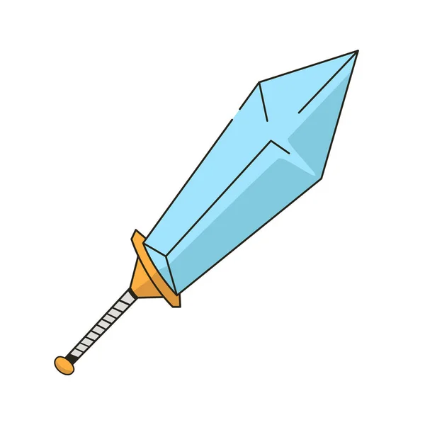 卡通片风格的矢量剑 战争之剑 — 图库矢量图片