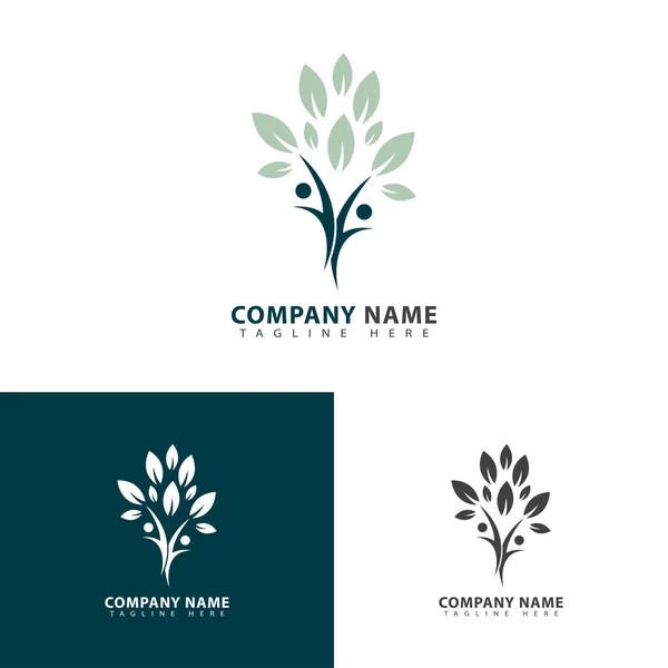 Baum Abstraktes Logo Design — Stockvektor