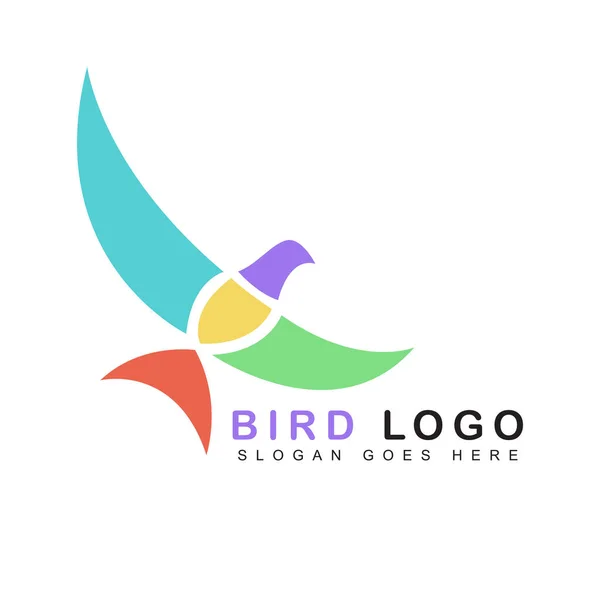 Vogel Logo Ontwerp Template Vector — Stockvector