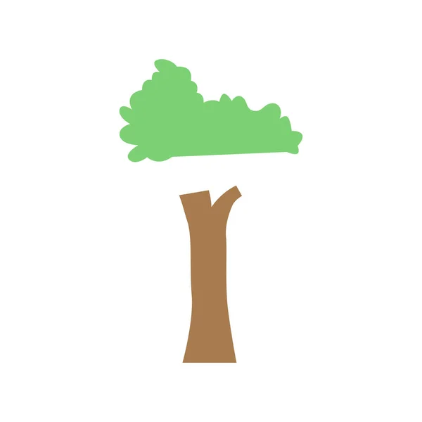 Desenho Vetorial Árvore Dos Desenhos Animados — Vetor de Stock