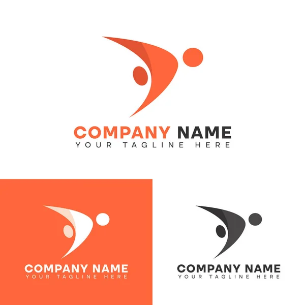 Design Vorlage Für Menschliche Symbole Charity Group Und Community Logo — Stockvektor