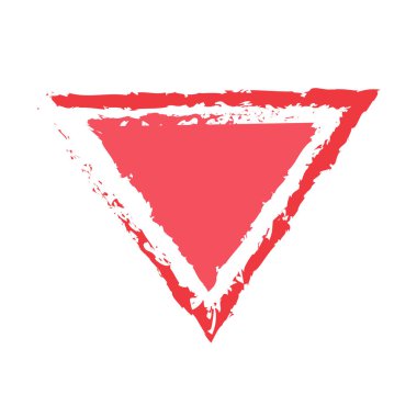 Retro biçimi aşağı ok tasarım şablonu çizimi illüstrasyonu.