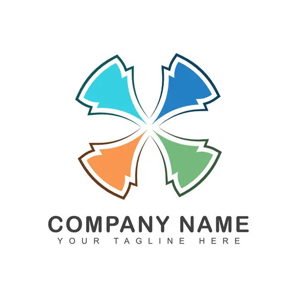 Περίληψη Letter Logo Διάνυσμα Πρότυπο Πλήρες Χρώμα Διατίθεται Διάφορες Χρωματικές — Διανυσματικό Αρχείο