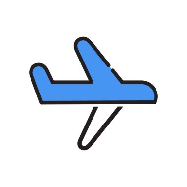 Uçak modu simgesi, mobil uygulama uçak simgesi. Çizim vektör tasarımı