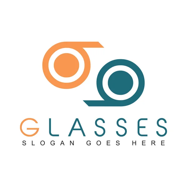 Szemüveg Logó Design Sablon Jogdíjmentes Stock Illusztrációk