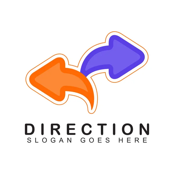 Значок Напрямків Навігація Місцезнаходження Шаблон Символу Стрілки Логотипу Векторні Ілюстрації Векторна Графіка