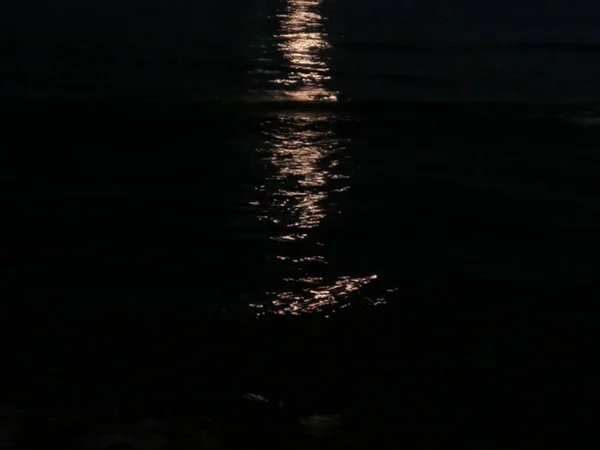 Moonlight reflections from Larnaca Bay
