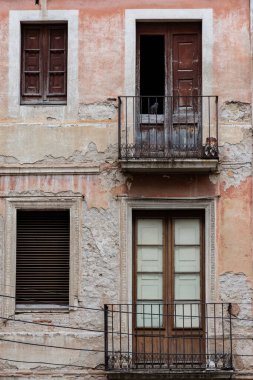 Facade of old house in Spain