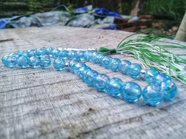The beauty of the sparkling blue tasbih 2
