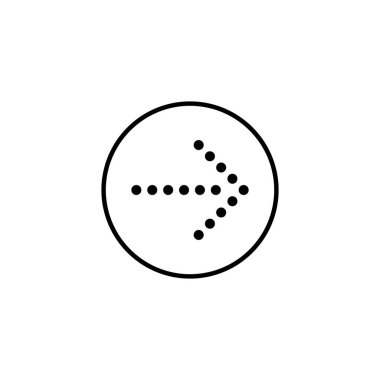 Basit ok simgesi vektör illüstrasyon tasarımı