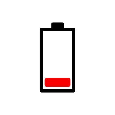 pil yükleme ikonu vektör çizimi