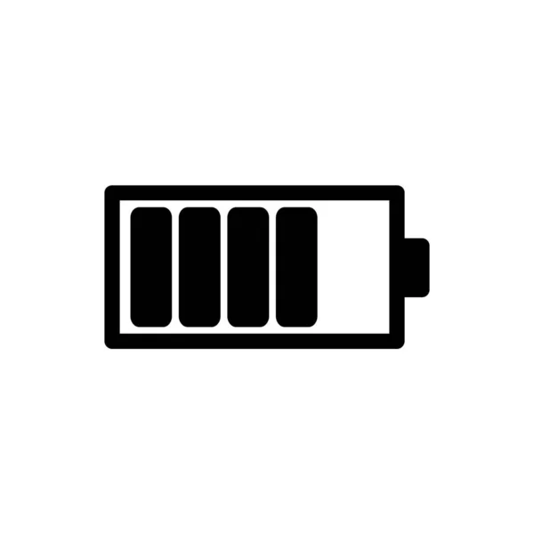 バッテリー充電アイコンベクトルイラスト — ストックベクタ
