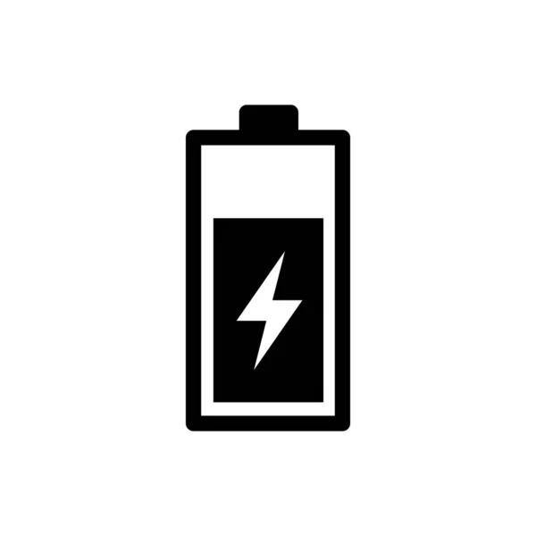 バッテリー充電アイコンベクトルイラスト — ストックベクタ