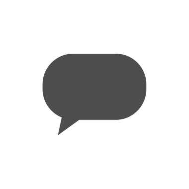 Konuşma baloncukları Simge vektör düz tasarımı