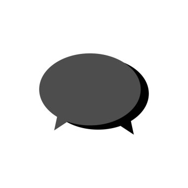 Konuşma baloncukları Simge vektör düz tasarımı