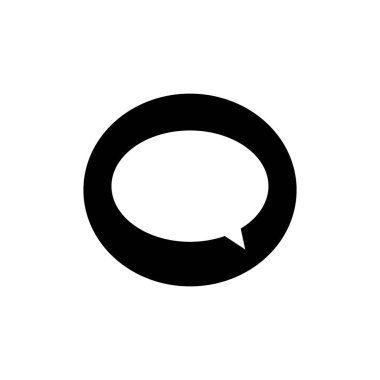 Konuşma baloncukları Simge vektör düz tasarımı