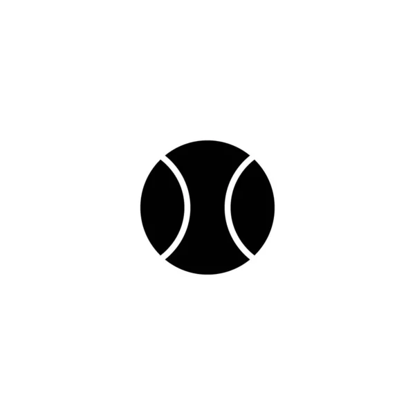 Ikona Baseballa Ilustracja Wektora Kuli — Wektor stockowy