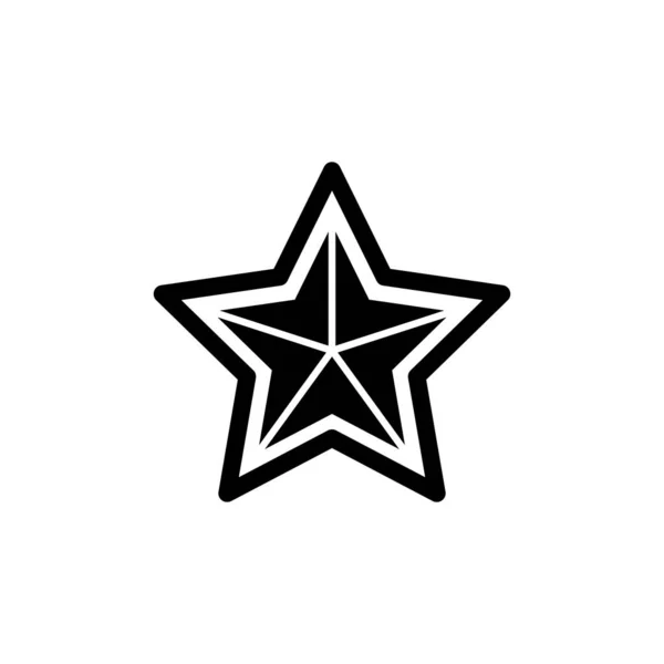 Bintang Ikon Vektor Simbol Datar Sederhana - Stok Vektor