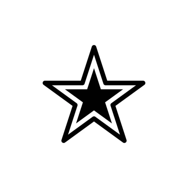 Star Icon Vector Jednoduchý Plochý Symbol — Stockový vektor