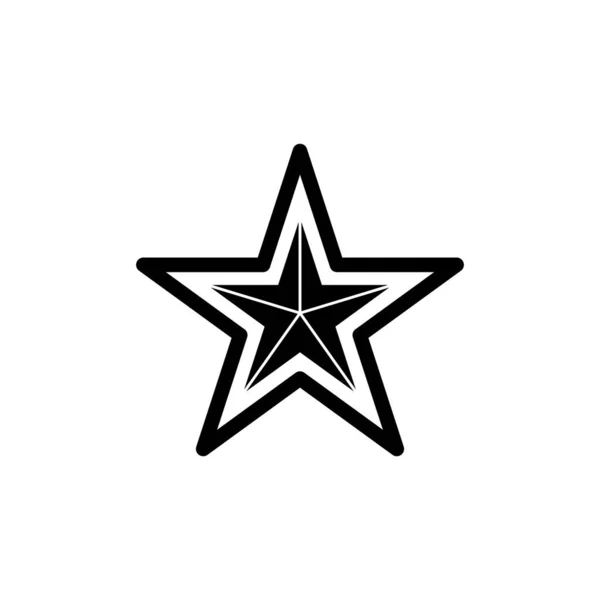 Star Icon Vector Simple Flat Symbol — Stock Vector