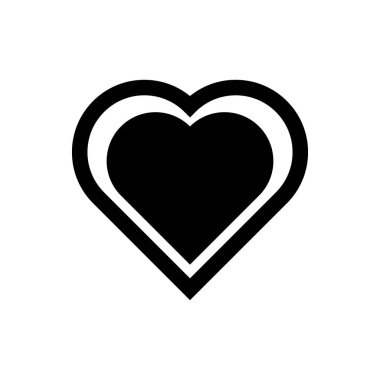 Kalp Simgesi Vektör Tasarımı İllüstrasyonu