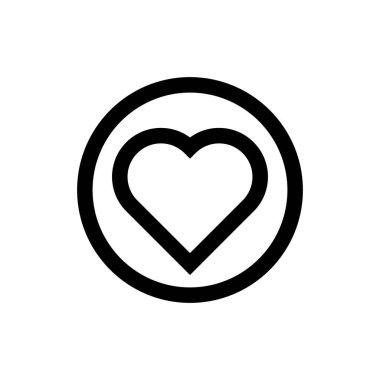 Kalp Simgesi Vektör Tasarımı İllüstrasyonu