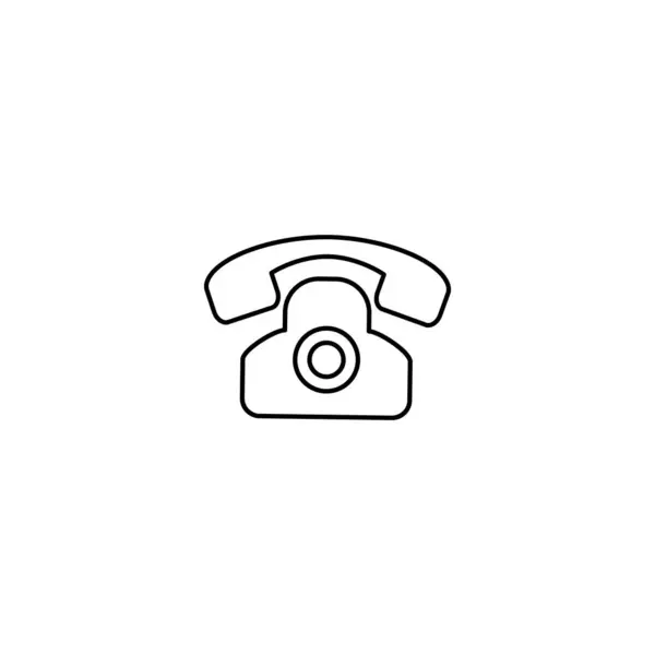 Eenvoudig Ontwerp Pictogram Telefoon Vector Illustratie — Stockvector