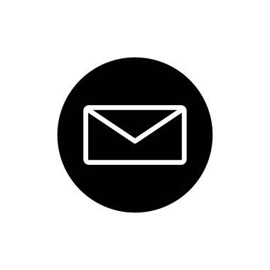 Zarf Simgesi Düz Vektör İllüstrasyonu