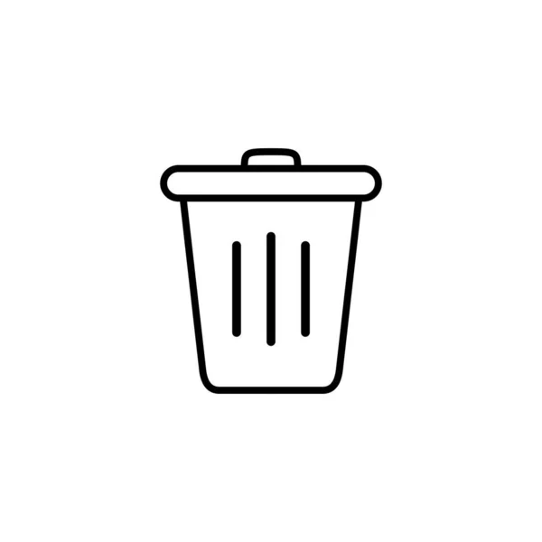 Trash Can Icon Illustration Design — Stock Vector