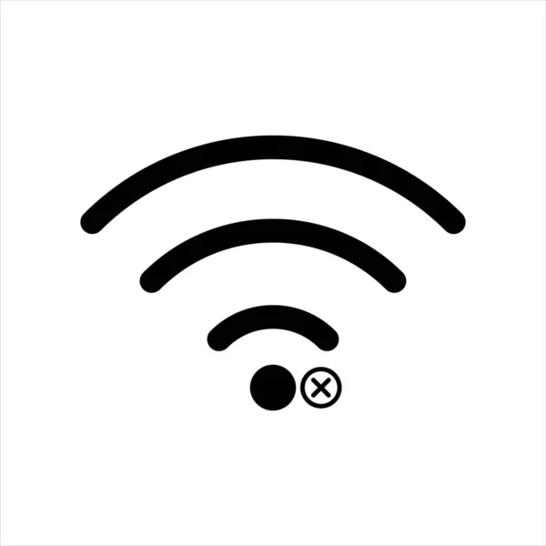 Wifi Ikon Vektor Signaltecken Trådlös — Stock vektor
