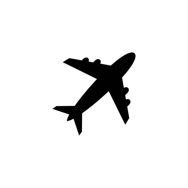 Repülőgép Ikon Repülési Szimbólum — Stock Vector