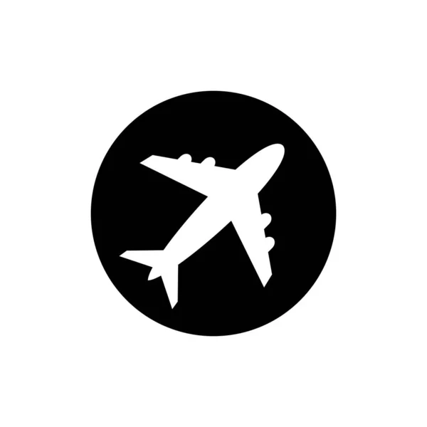Repülőgép Ikon Repülési Szimbólum — Stock Vector