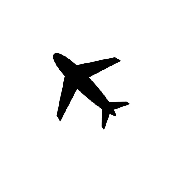Vliegtuigpictogram Vliegtuigsymbool — Stockvector