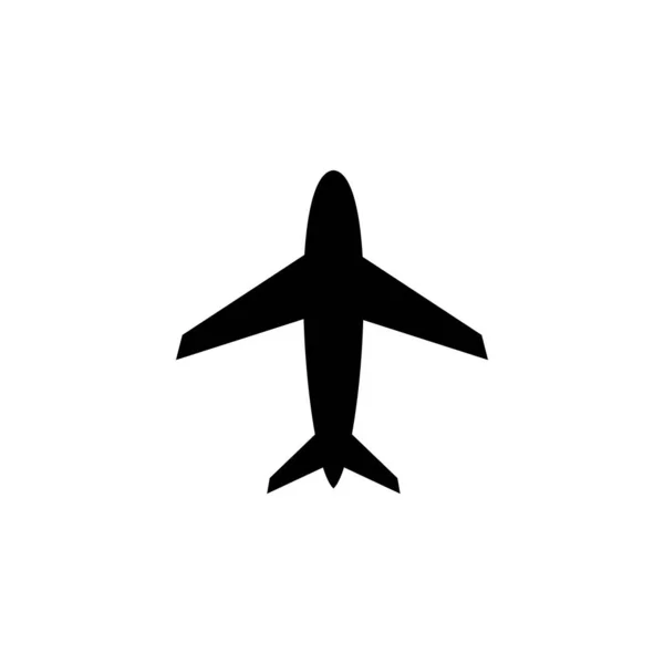 Uçak Ikonu Uçuş Taşıma Sembolü — Stok Vektör