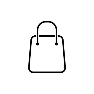 Alışveriş Torbası Simgesi. Vektör İşareti