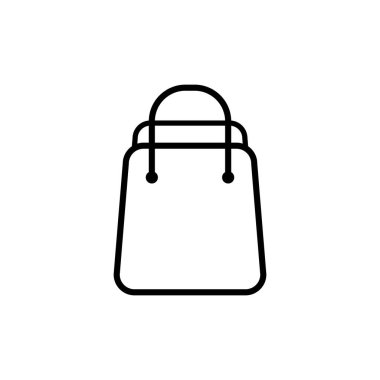 Alışveriş Torbası Simgesi. Vektör İşareti