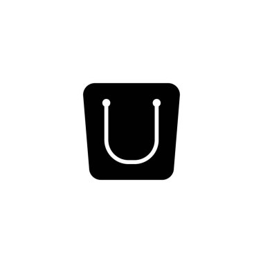 Alışveriş Torbası Simgesi. Vektör İşareti