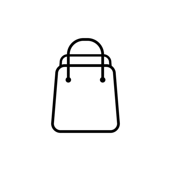 Shopping Bag Ikonen Vektortecken — Stock vektor