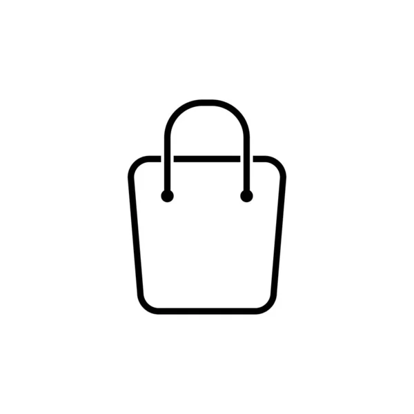 Shopping Bag Icona Segno Vettoriale — Vettoriale Stock