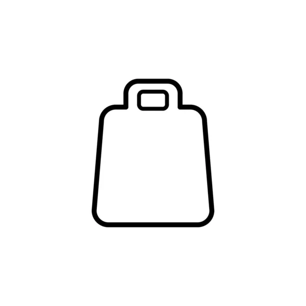 Икона Сумка Покупок Векторный Знак — стоковый вектор