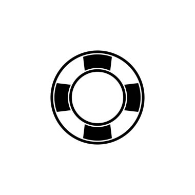 Yaşam şamandırası ikon vektör çizimi