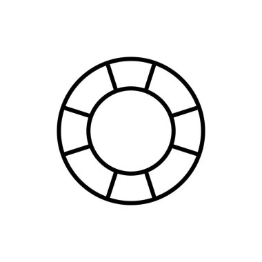 Yaşam şamandırası ikon vektör çizimi