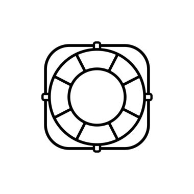 Yaşam şamandırası ikon vektör çizimi