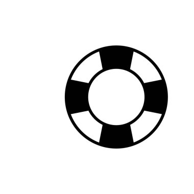 Yaşam şamandırası ikon vektör çizimi