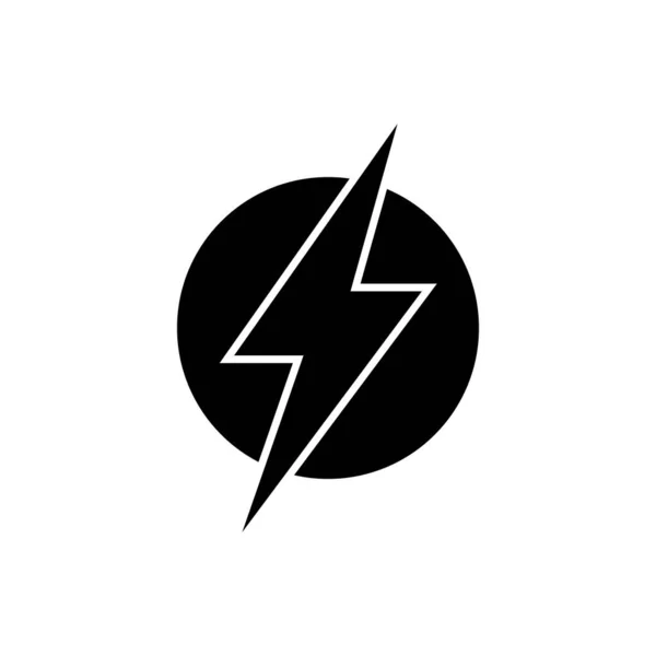 Electric Lightning Icon Vector Illustration — ストックベクタ