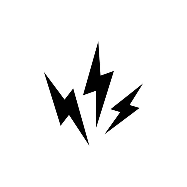 Electric Lightning Icon Vector Illustration — Stock Vector