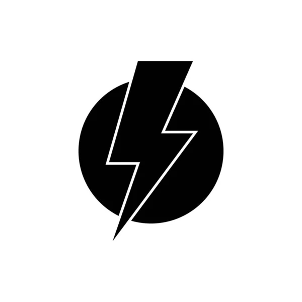 Electric Lightning Icon Vector Illustration — 图库矢量图片