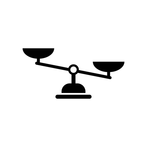 Waagen Icon Vector Gleichgewichtszeichen — Stockvektor