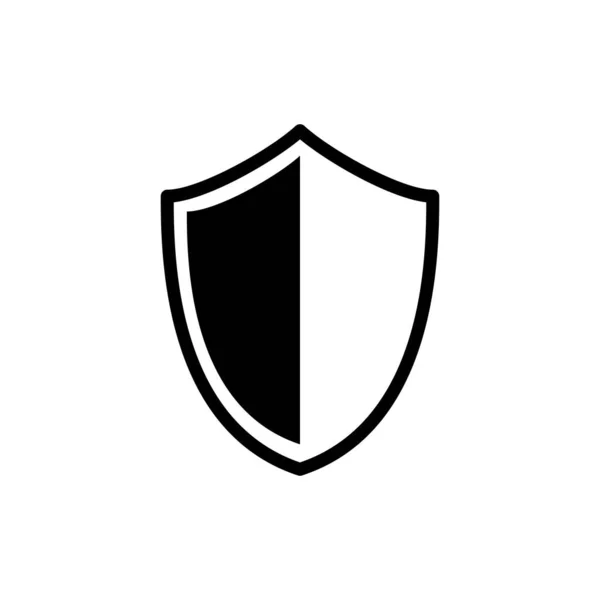 Abbildung Zum Schutzschild Symbol Vektor — Stockvektor